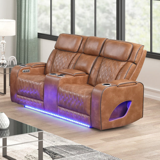 Aurora Brown Loveseat - AURORA-BRWN-LS
