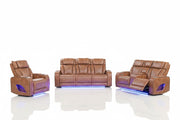 Aurora Brown Sofa & Loveseat & Chair - AURORA-BN-SLC