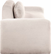 Austin 107" Corduroy Upholstered Sofa in Beige - 44009Beige-S