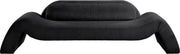 Austin 107" Corduroy Upholstered Sofa in Black - 44009Black-S