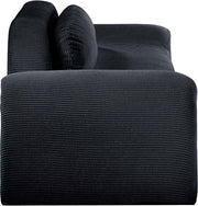 Austin 107" Corduroy Upholstered Sofa in Black - 44009Black-S