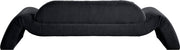 Austin 107" Corduroy Upholstered Sofa in Black - 44009Black-S