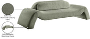Austin 107" Corduroy Upholstered Sofa in Green - 44009Green-S