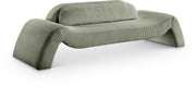 Austin 107" Corduroy Upholstered Sofa in Green - 44009Green-S