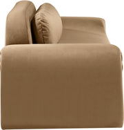 Austin 107" Velvet Upholstered Upholstered Sofa in Beige - 44008Beige-S