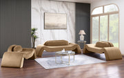 Austin 107" Velvet Upholstered Upholstered Sofa in Beige - 44008Beige-S