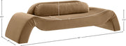Austin 107" Velvet Upholstered Upholstered Sofa in Beige - 44008Beige-S