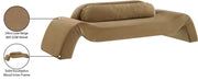 Austin 107" Velvet Upholstered Upholstered Sofa in Beige - 44008Beige-S
