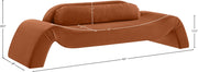 Austin 107" Velvet Upholstered Upholstered Sofa in Cognac - 44008Cognac-S