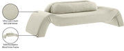 Austin 107" Velvet Upholstered Upholstered Sofa in Cream - 44008Cream-S