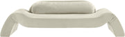 Austin 107" Velvet Upholstered Upholstered Sofa in Cream - 44008Cream-S