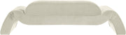 Austin 107" Velvet Upholstered Upholstered Sofa in Cream - 44008Cream-S