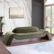 Austin 107" Velvet Upholstered Upholstered Sofa in Green - 44008Green-S