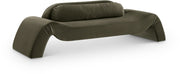 Austin 107" Velvet Upholstered Upholstered Sofa in Green - 44008Green-S