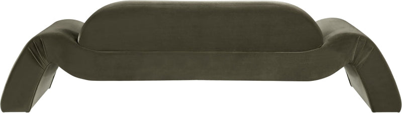 Austin 107" Velvet Upholstered Upholstered Sofa in Green - 44008Green-S