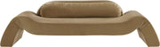 Austin 107" Velvet Upholstered Upholstered Sofa in Saddle - 44008Saddle-S