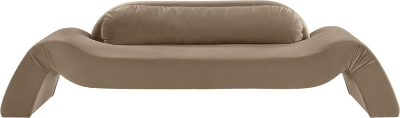 Austin 107" Velvet Upholstered Upholstered Sofa in Taupe - 44008Taupe-S