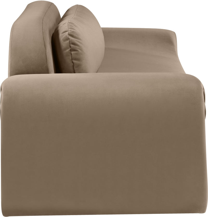 Austin 107" Velvet Upholstered Upholstered Sofa in Taupe - 44008Taupe-S