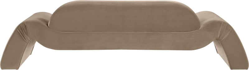 Austin 107" Velvet Upholstered Upholstered Sofa in Taupe - 44008Taupe-S