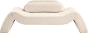 Austin 87.5" Corduroy Upholstered Loveseat in Beige - 44009Beige-L