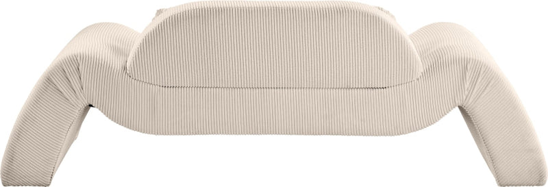 Austin 87.5" Corduroy Upholstered Loveseat in Beige - 44009Beige-L