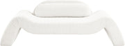 Austin 87.5" Corduroy Upholstered Loveseat in Cream - 44009Cream-L