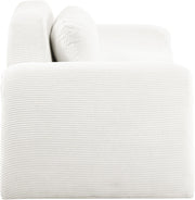 Austin 87.5" Corduroy Upholstered Loveseat in Cream - 44009Cream-L