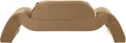 Austin 87.5" Velvet Upholstered Upholstered Loveseat in Beige - 44008Beige-L