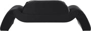 Austin 87.5" Velvet Upholstered Upholstered Loveseat in Black - 44008Black-L
