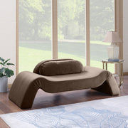 Austin 87.5" Velvet Upholstered Upholstered Loveseat in Brown - 44008Brown-L