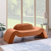 Austin 87.5" Velvet Upholstered Upholstered Loveseat in Cognac - 44008Cognac-L