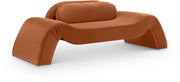 Austin 87.5" Velvet Upholstered Upholstered Loveseat in Cognac - 44008Cognac-L