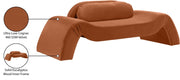 Austin 87.5" Velvet Upholstered Upholstered Loveseat in Cognac - 44008Cognac-L