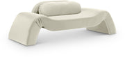 Austin 87.5" Velvet Upholstered Upholstered Loveseat in Cream - 44008Cream-L
