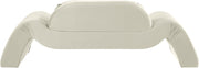 Austin 87.5" Velvet Upholstered Upholstered Loveseat in Cream - 44008Cream-L