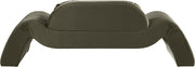 Austin 87.5" Velvet Upholstered Upholstered Loveseat in Green - 44008Green-L