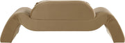 Austin 87.5" Velvet Upholstered Upholstered Loveseat in Saddle - 44008Saddle-L