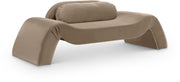 Austin 87.5" Velvet Upholstered Upholstered Loveseat in Taupe - 44008Taupe-L