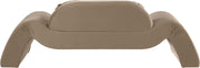 Austin 87.5" Velvet Upholstered Upholstered Loveseat in Taupe - 44008Taupe-L