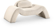 Austin Corduroy Upholstered Accent Chair in Beige - 44009Beige-C