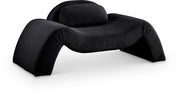 Austin Corduroy Upholstered Accent Chair in Black - 44009Black-C