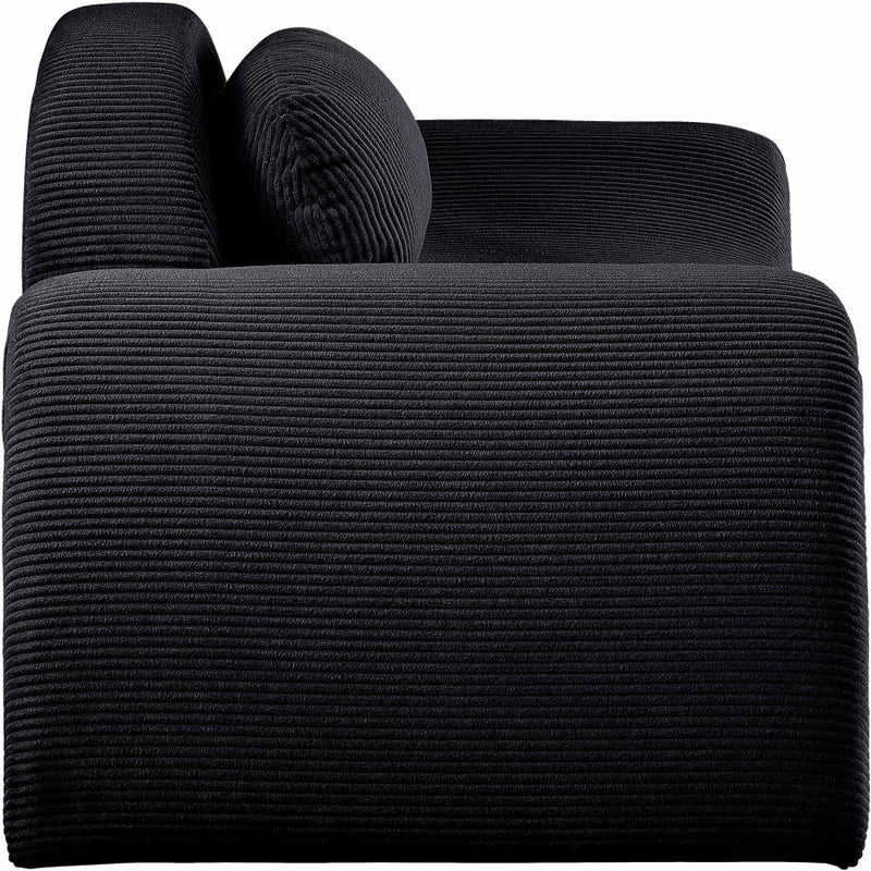 Austin Corduroy Upholstered Accent Chair in Black - 44009Black-C