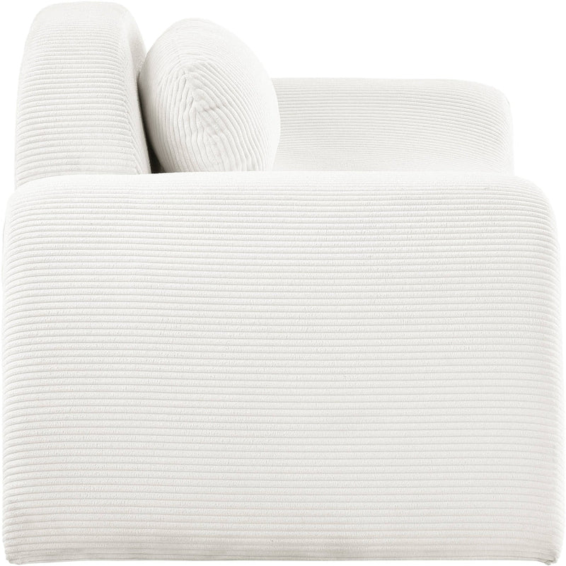 Austin Corduroy Upholstered Accent Chair in Cream - 44009Cream-C