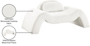 Austin Corduroy Upholstered Accent Chair in Cream - 44009Cream-C