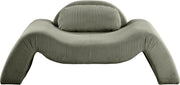 Austin Corduroy Upholstered Accent Chair in Green - 44009Green-C