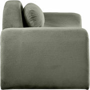 Austin Corduroy Upholstered Accent Chair in Green - 44009Green-C