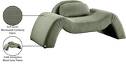 Austin Corduroy Upholstered Accent Chair in Green - 44009Green-C
