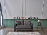 Austin Love Seat (Beatto Anthracite) - Gate FurnitureLoveseat