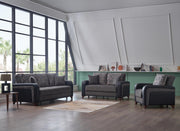 Austin Sleeper (Beatto Anthracite) Living Room Set - Gate FurnitureLiving Room Set