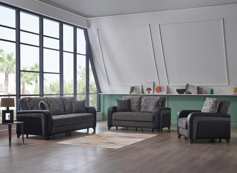 Austin Sleeper (Beatto Anthracite) Living Room Set - Gate FurnitureLiving Room Set